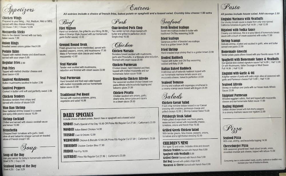Tomasso's Menu image 1